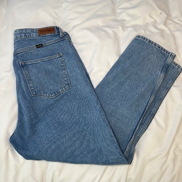 Wrangler Mom Fit Blue Jeans 14/32 - Picture 2 of 12